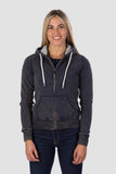 SWEATSHIRT FULL ZIP AUTHENTIC 360 "SNOW WASHED" WOMAN