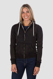 SWEATSHIRT FULL ZIP AUTHENTIC 360 "SNOW WASHED" WOMAN