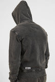 SWEATSHIRT FULL ZIP STONE WASHED MAN